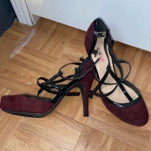 JustFab maroon Heels